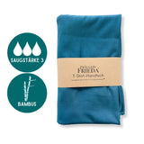 Bio Bambus T-Shirt-Handtuch | Petrol