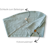 T-Shirt- und Turban-Handtuch Set aus Baumwolle | CANDY COTTON | Türkis