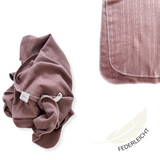 T-Shirt- und Turban-Handtuch Set aus Baumwolle | CANDY COTTON | Mauve