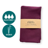 Bio Bambus T-Shirt-Handtuch | Aubergine