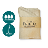 Bio Bambus Turban Handtuch mit Kokosnussknopf | Beige