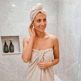 Sauna- und Badehandtuch aus Bio-Bambus | Beige