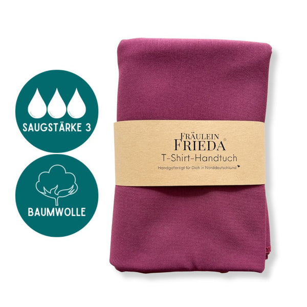 Bio Baumwolle T-Shirt-Handtuch | Beere