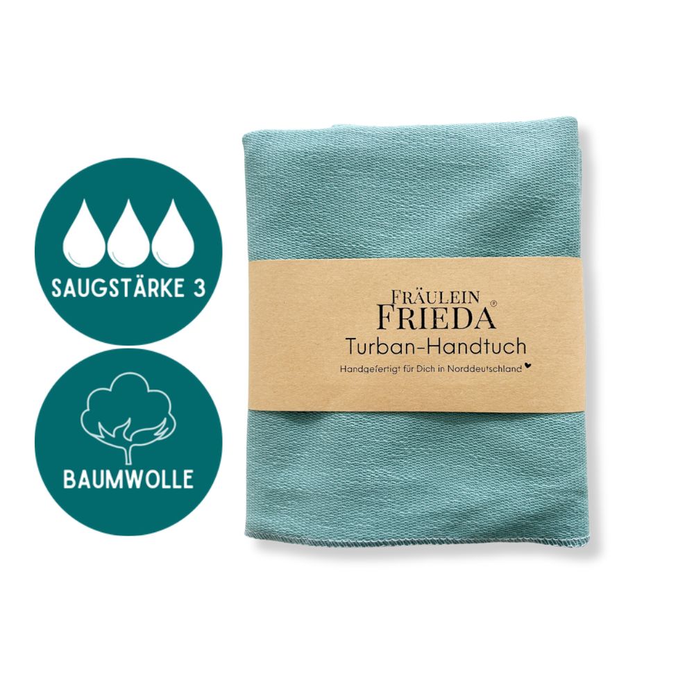 🌱 Bio-Bambus Turban-Handtuch für die Curly Hair Methode – Fräulein Frieda
