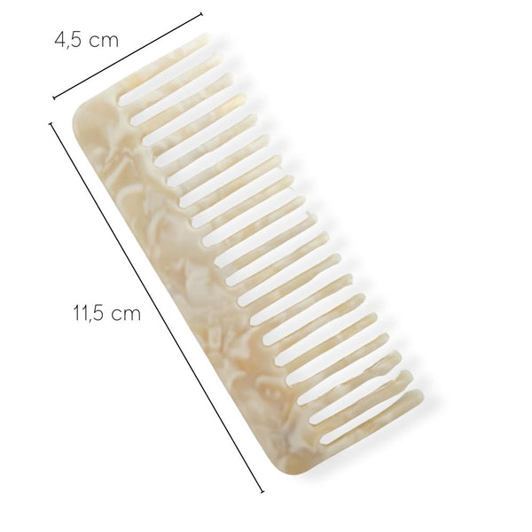Mini Locken Haarkamm | Beige