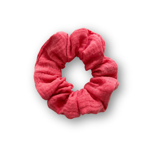Scrunchie aus Musselin | Koralle