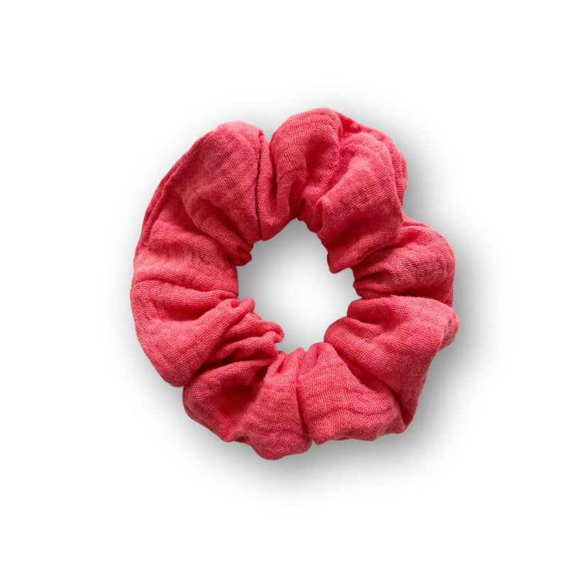 Scrunchie aus Musselin | Koralle