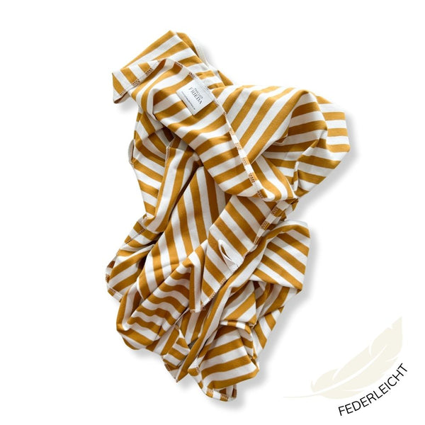 Baumwolle T-Shirt-Handtuch Stripes | Ocker