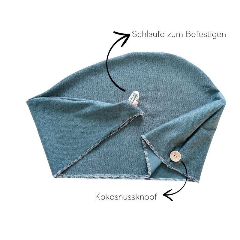 Bio Bambus Turban-Handtuch | für Kids und kleine Köpfe | Sea Pine