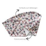 Baumwolle Turban-Handtuch mit Kokosnussknopf | Soft Bloom