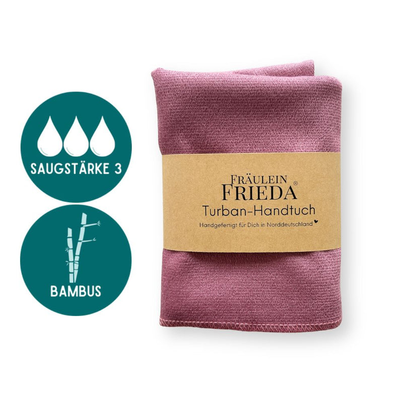 🌱 Bio-Bambus Turban-Handtuch für die Curly Hair Methode – Fräulein Frieda