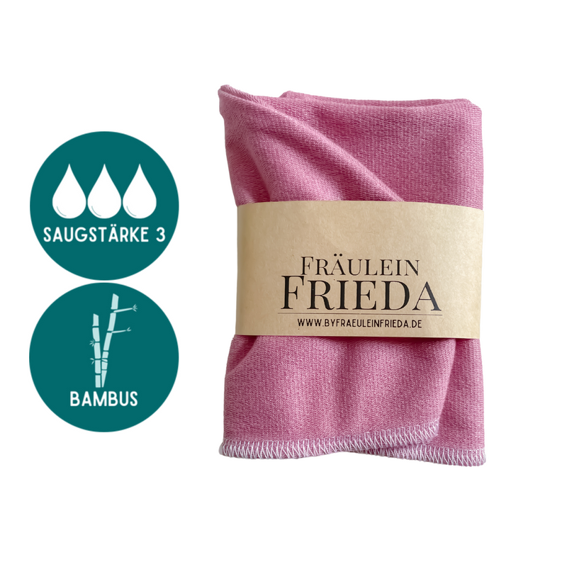 Bio Bambus Turban Handtuch mit Kokosnussknopf | Altrosa