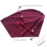 Baumwolle Turban-Handtuch | CANDY COTTON | Bordeaux